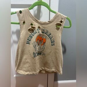 Desert Dreams Tan Sleeveless Top